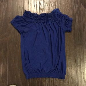 Blue top from The Limited